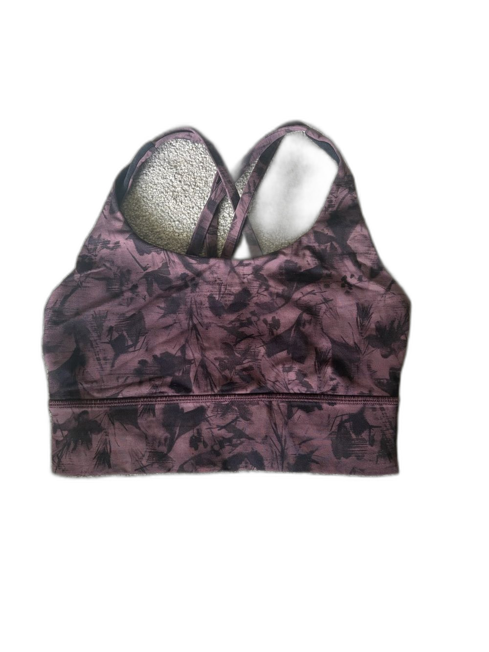 lululemon Long-Line Energy Bra in Antique Bark Floral Black - 4 - Picture 3 of 5